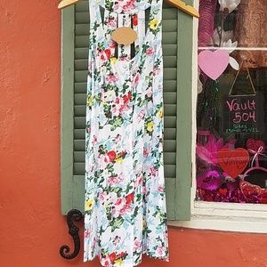 Floral print summer dress